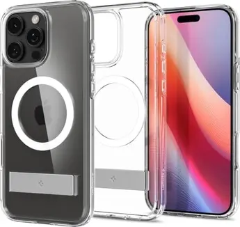 Spigen Ultra hybrid S (MagFit) for Apple iPhone 16 Pro Crystal clear