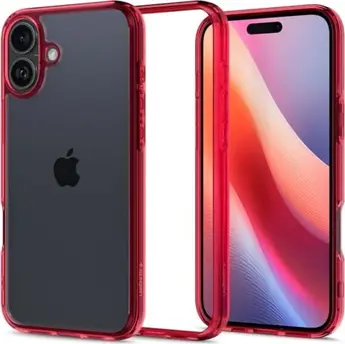 Spigen Ultra hybrid for Apple iPhone 16 Red Crystal
