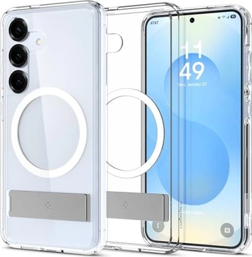 Spigen Ultra hybrid S (MagFit) для Samsung Galaxy S25 clear белый