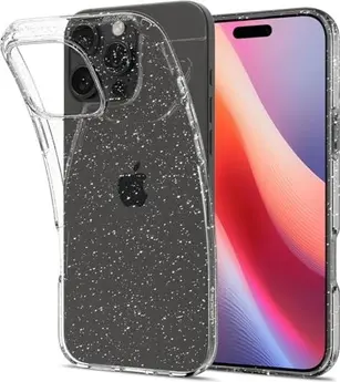 Spigen liquid Crystal Glitter for Apple iPhone 16 Pro Max Crystal quartz