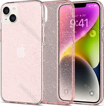 Spigen liquid Crystal Glitter for Apple iPhone 14 Rose quartz 