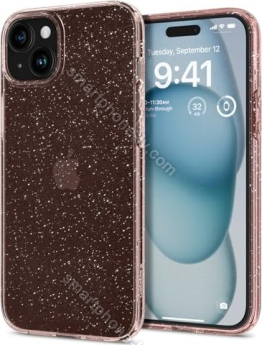 Spigen liquid Crystal Glitter for Apple iPhone 15 Rose quartz 