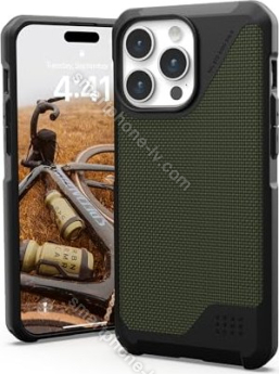 UAG Metropolis LT case with MagSafe for Apple iPhone 15 Pro Max Kevlar olive 