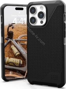 UAG Metropolis LT case with MagSafe for Apple iPhone 15 Pro Max Kevlar Black 