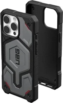 UAG Monarch Pro Kevlar case with MagSafe for Apple iPhone 16 Pro Max Kevlar Silver