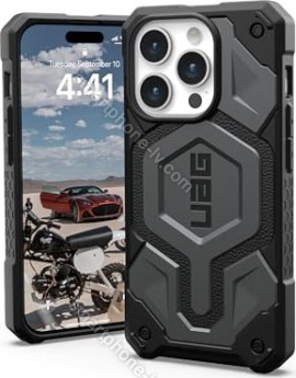 UAG Monarch Pro case with MagSafe for Apple iPhone 15 Pro silver 