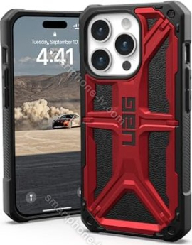 UAG Monarch case for Apple iPhone 15 Pro Crimson 