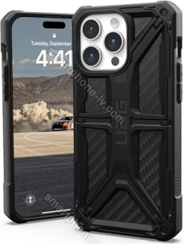 UAG Monarch case for Apple iPhone 15 Pro Max carbon Fiber 