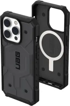 UAG Pathfinder case with MagSafe for Apple iPhone 14 Pro silver