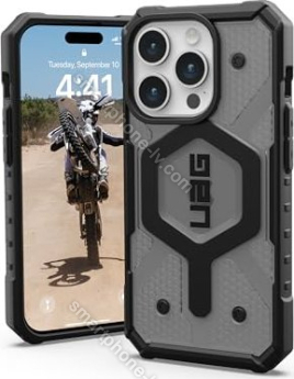 UAG Pathfinder clear case with MagSafe for Apple iPhone 15 Pro Ash 