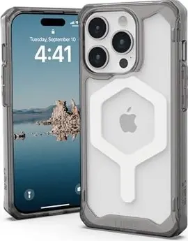 UAG Plyo case with MagSafe for Apple iPhone 15 Pro Ash/white