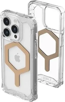 UAG Plyo case with MagSafe for Apple iPhone 15 Pro Ice/gold