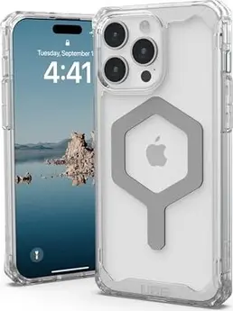 UAG Plyo case with MagSafe for Apple iPhone 15 Pro Max Ice/silver
