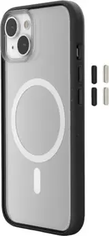Woodcessories clear case MagSafe for Apple iPhone 15 black/clear
