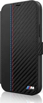 BMW Book Cover M Collection PU Carbon Stripe для Apple iPhone 12 Mini Black