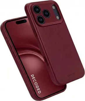 Decoded Leather Back Cover для Apple iPhone 17 Pro Max dark ruby