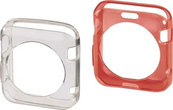 Hama Cover Crystal для Apple Watch 42mm Red/Transparent