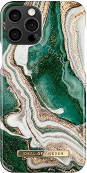 iDeal of Sweden Fashion case for Apple iPhone 12/12 Pro golden jade Marble 