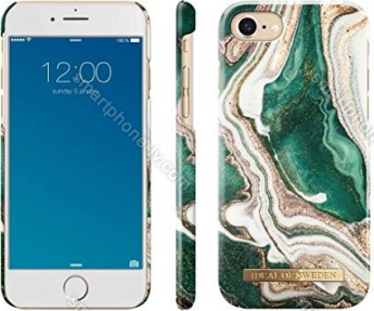 iDeal of Sweden Fashion case for Apple iPhone 6/6s/7/8 golden jade Marble 