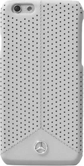 Mercedes-Benz Hard Cover Leather Perforated для Apple iPhone 6/6s Gray
