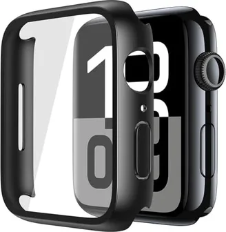 Misxi защитный чехол для Apple Watch 11 46mm Black/Transparent, 2er-Pack