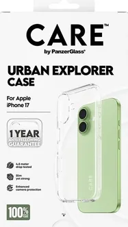 PanzerGlass Care Flagship Case Transparent Urban Explorer w. Clear Frame для Apple iPhone 17