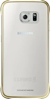 Samsung Clear Cover для Galaxy S6 gold