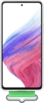 Samsung Silicone Cover with Strap для Galaxy A53 5G White