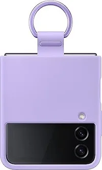 Samsung Silicone Cover with Ring для Galaxy Z Flip 4 Bora Purple