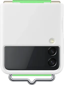 Samsung Silicone Cover with Strap для Galaxy Z Flip 3 White