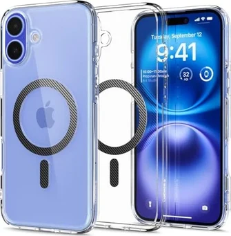 Spigen Ultra Hybrid (MagFit) для Apple iPhone 16 Carbon fiber