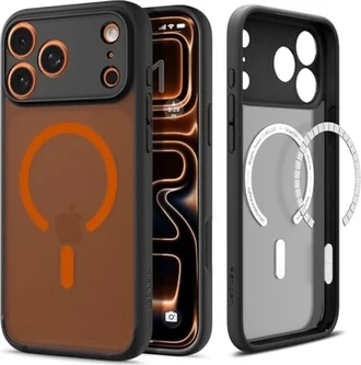 Spigen Ultra Hybrid (MagFit) для Apple iPhone 17 Pro frost black Orange