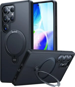 Torras Ostand Spin Case для Samsung S25 Ultra Black
