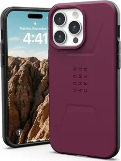 UAG Civilian Case with MagSafe для Apple iPhone 15 Pro Max Burgundy