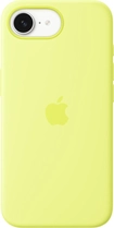 Apple silicone case для iPhone 16e neon желтый