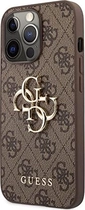Guess Hard Cover 4G Metal Logo для Эпл Айфон 13 Про Макс коричневый