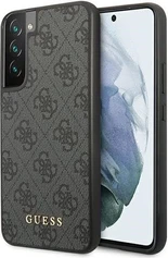 Guess Hard Cover 4G Metal золотой Logo для Самсунг Галакси S23+ серый