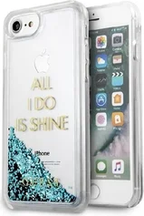 Guess Hard Cover Glitter All I Do Is Shine для Apple iPhone X Blue