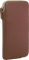 Stilgut leather case with zipper L cognac-brown 