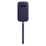 Apple iPhone 12/12 Pro Leather Sleeve with MagSafe Deep Violet