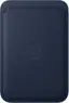 Apple iPhone Feingewebe wallet with MagSafe deep blue