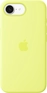 Apple silicone case для iPhone 16e neon желтый