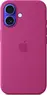 Apple silicone case with MagSafe for iPhone 16 fuchsia