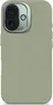 Decoded AntiMicrobial Silicone Back Cover for Apple iPhone 16 jade Green