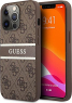 Guess Hard Cover 4G Printed Stripe for Apple iPhone 13 Pro brown