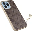 Guess Hard Cover 4G Charms для Эпл Айфон 13 Про Макс коричневый