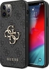 Guess Hard Cover 4G Metal Logo для Эпл Айфон 12/12 Про серый