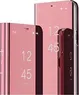 MRSTER clear View Standing Cover for Xiaomi Redmi Note 9 pink
