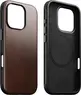 Nomad modern Horween Leather case for Apple iPhone 16 Pro Max Rustic Brown