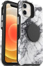 Otterbox otter + Pop Symmetry for Apple iPhone 12 mini white marble graphic